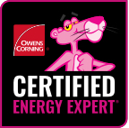Owens Corning Certified Energy Expert badge